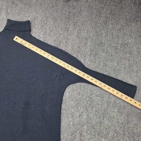 Soft Surroundings Sweater Womens Petite Small Blue Wool Angora Turtleneck Tunic - Picture 8 of 15